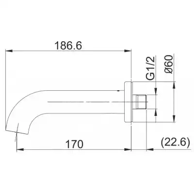 Vòi Xả Bồn Gắn Tường TOTO TBG11001B