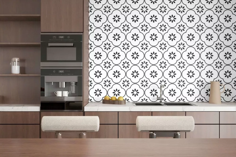 Gạch Á Mỹ 22.B.330.8569 trang trí khu vực bếp nấu