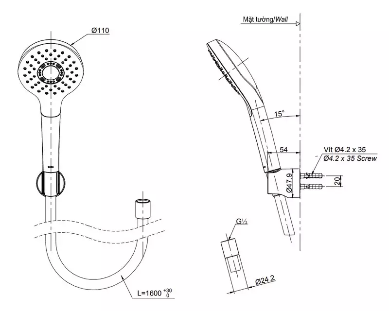 Bản vẽ Bát sen tắm TOTO TBW01008A